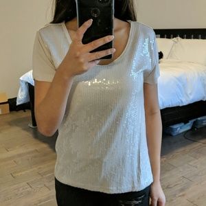 H&M Sequins Top Size XS